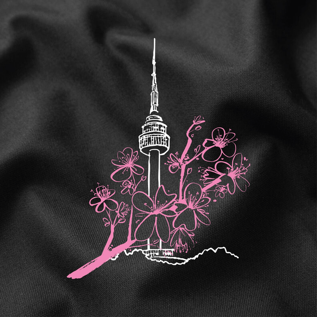 T-shirt Namsan Tower - UNISEXE NOIR