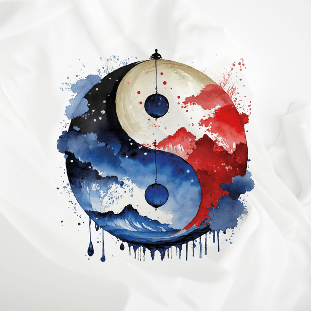 T-shirt Yin-Yang - UNISEXE BLANC