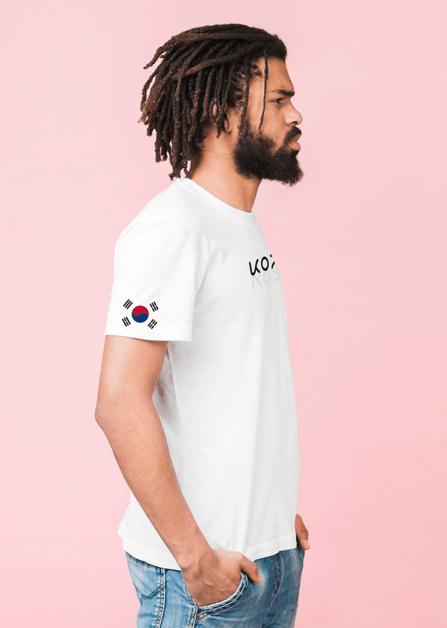 T-shirt Korea - UNISEXE BLANC