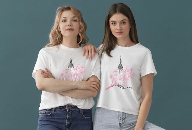 T-shirt Namsan Tower - UNISEXE BLANC