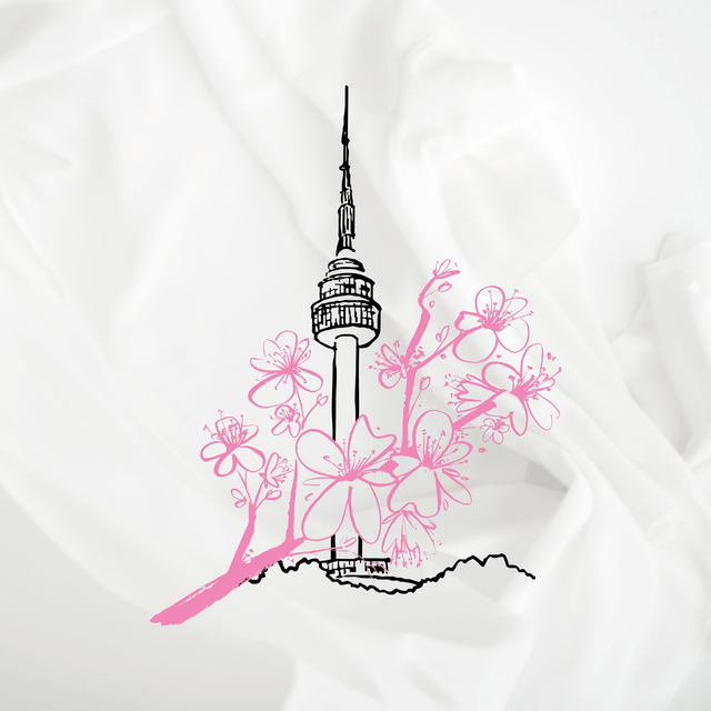 T-shirt Namsan Tower - FEMME BLANC