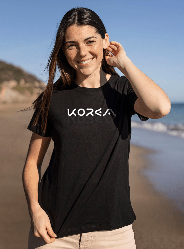 T-shirt Korea - UNISEXE NOIR