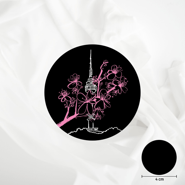 Pop Grip Namsan Tower Black