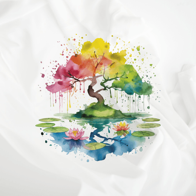 T-shirt Arbre Zen - UNISEXE BLANC