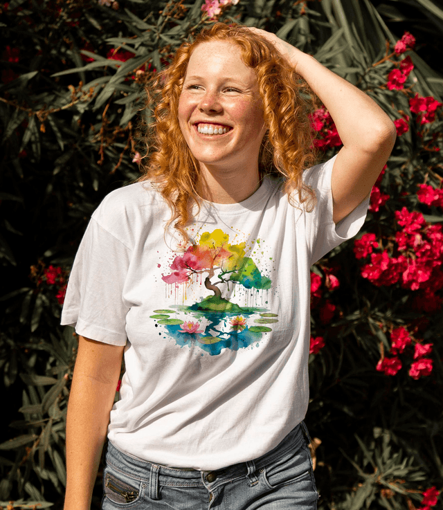 T-shirt Arbre Zen - UNISEXE BLANC