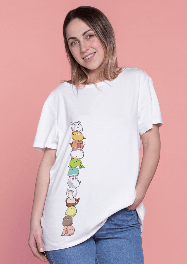 T-shirt Astro Kawaï - UNISEXE BLANC